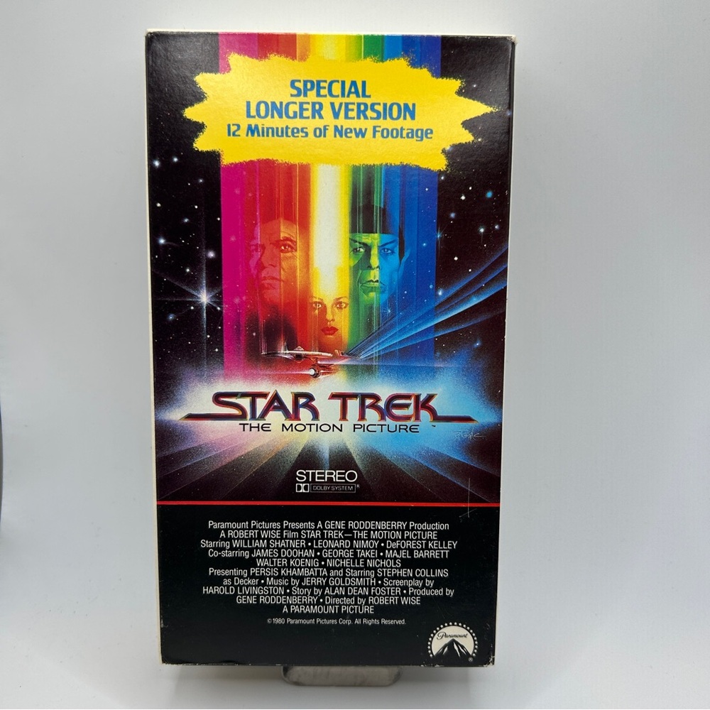 Star Trek: The Motion Picture VHS Tape (Special Longer Version)